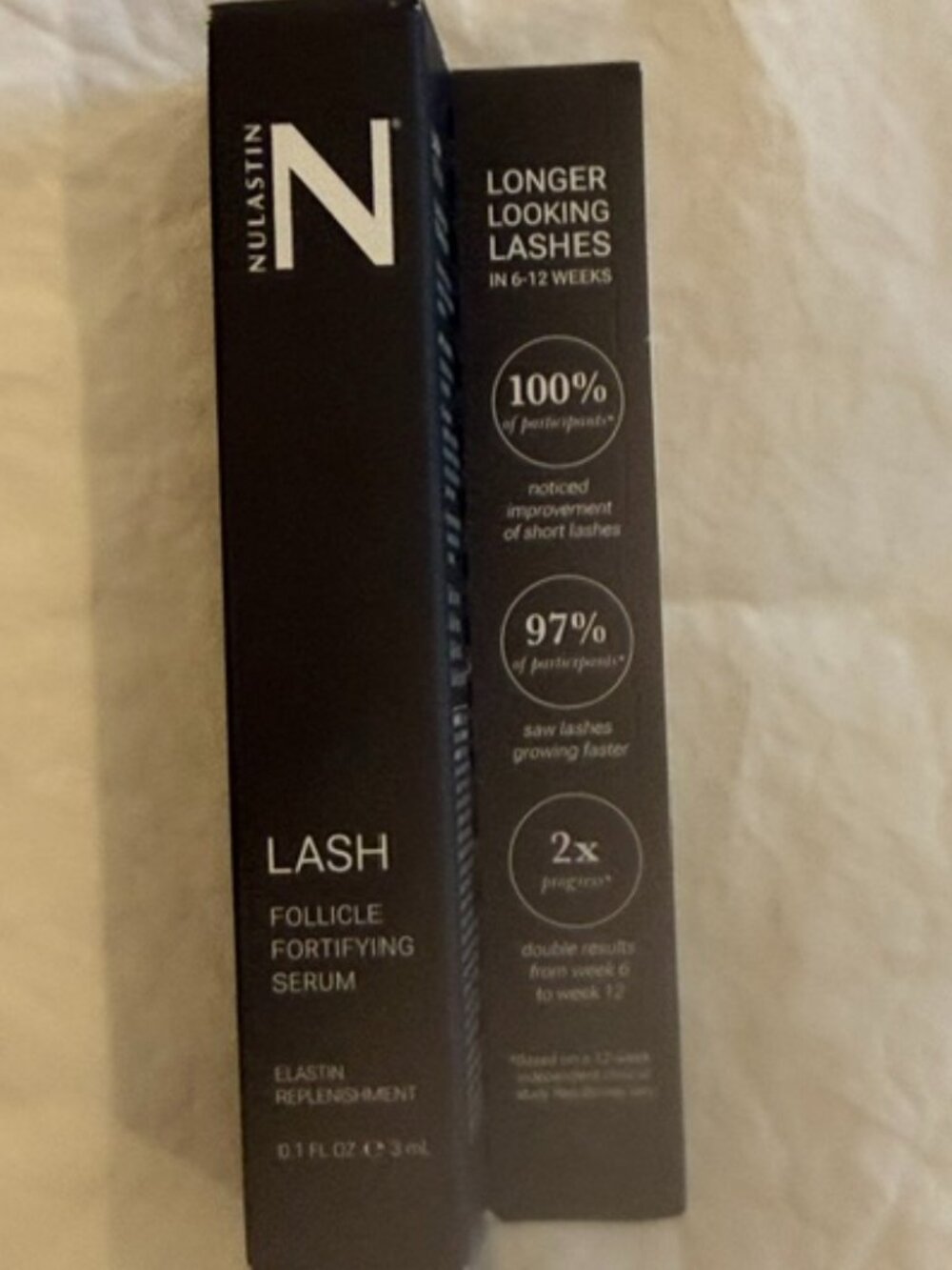 New in box Nulastin Follicle Fortifying Serum Lash. .1 FL OZ